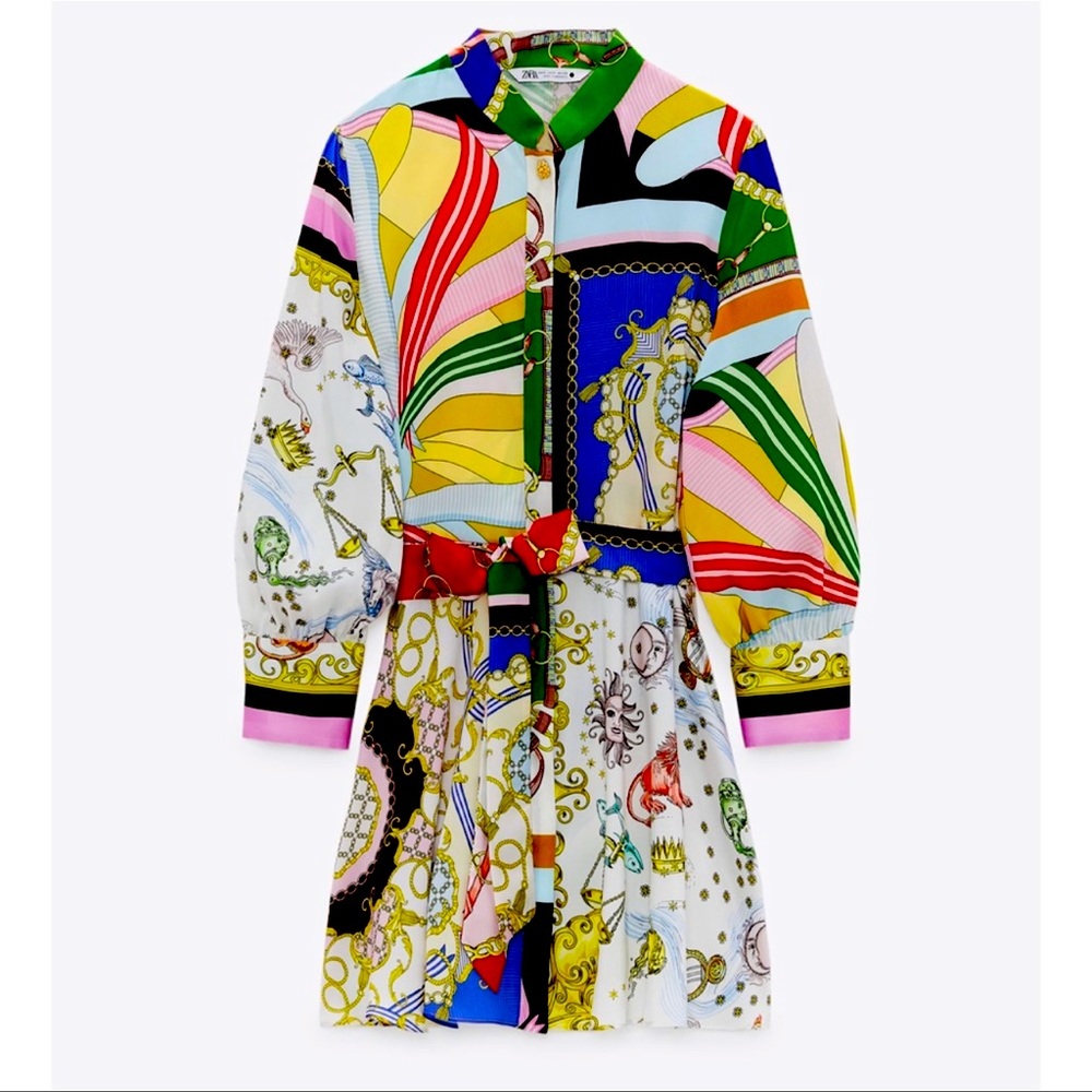 Zara printed dress
